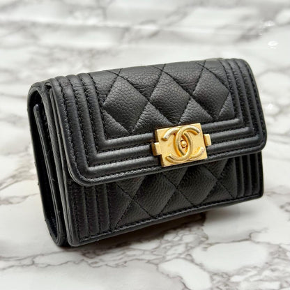 Chanel Quilted Trifold Wallet