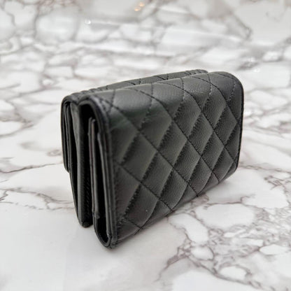 Chanel Quilted Trifold Wallet
