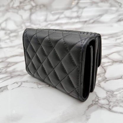 Chanel Quilted Trifold Wallet