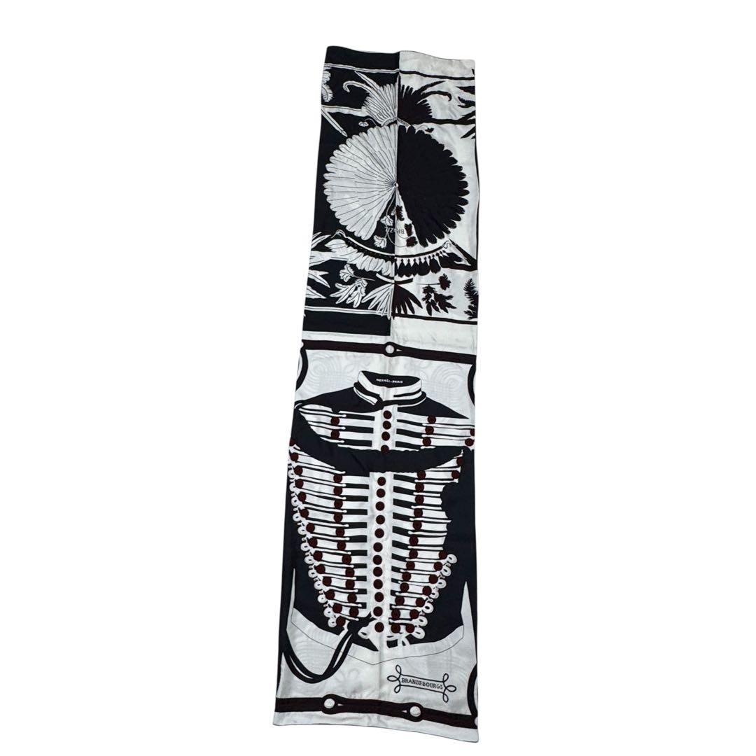 Hermes Brazil & Brandebre Bead Shawl Scarf — view 3
