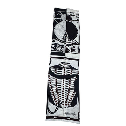 Hermes Brazil & Brandebre Bead Shawl Scarf — view 3