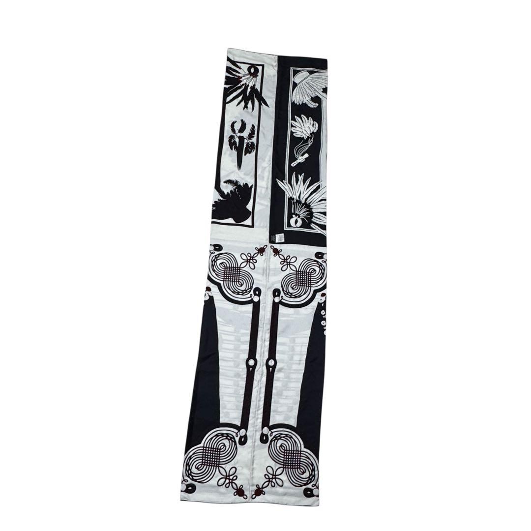 Hermes Brazil & Brandebre Bead Shawl Scarf — view 4