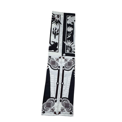 Hermes Brazil & Brandebre Bead Shawl Scarf — view 4