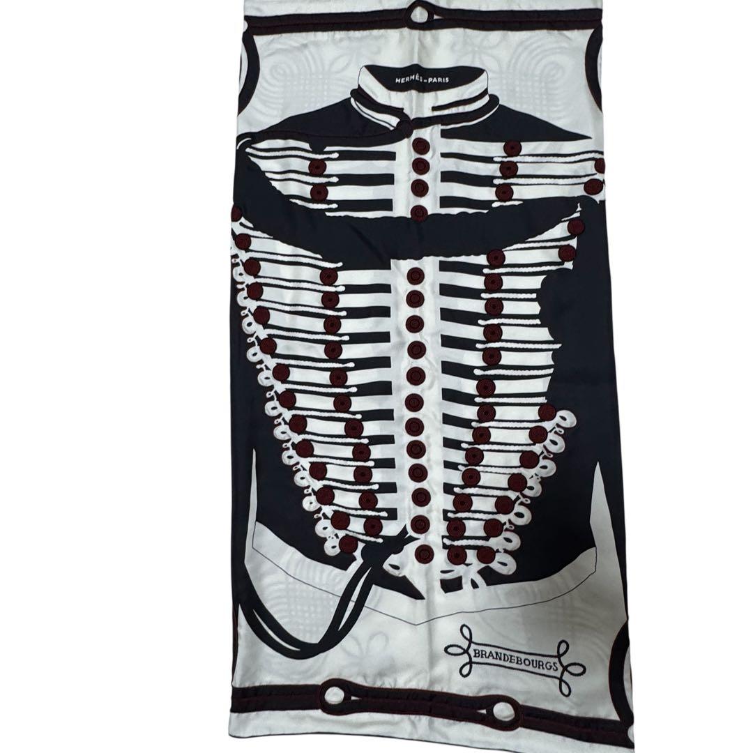 Hermes Brazil & Brandebre Bead Shawl Scarf — view 6