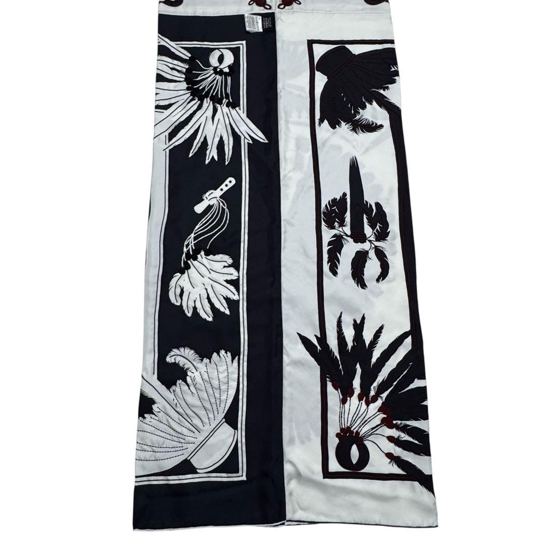 Hermes Brazil & Brandebre Bead Shawl Scarf — view 8