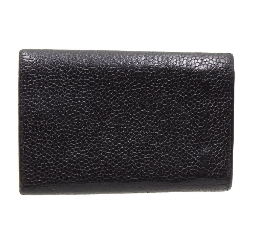 Chanel Coco Mark Caviar Skin 6-ring Key Case