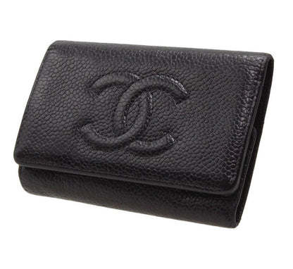 Chanel Coco Mark Caviar Skin 6-ring Key Case