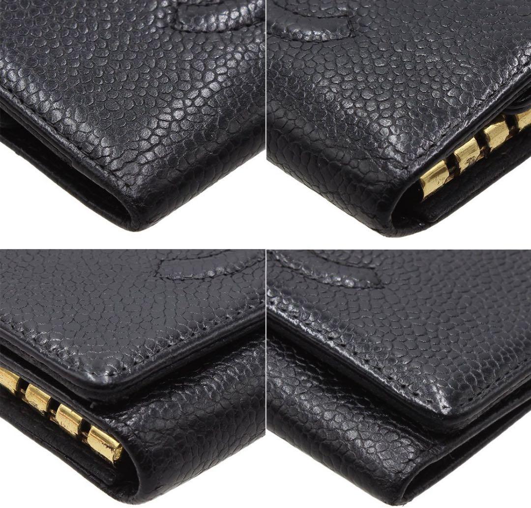 Chanel Coco Mark Caviar Skin 6-ring Key Case