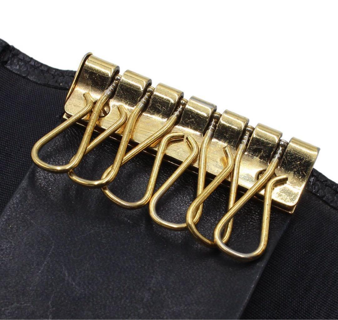 Chanel Coco Mark Caviar Skin 6-ring Key Case