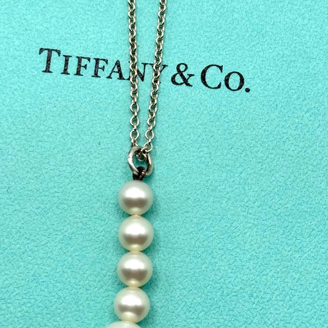 Tiffany & Co Necklace Pearl 5strands Silver 925 Sterling Silver
