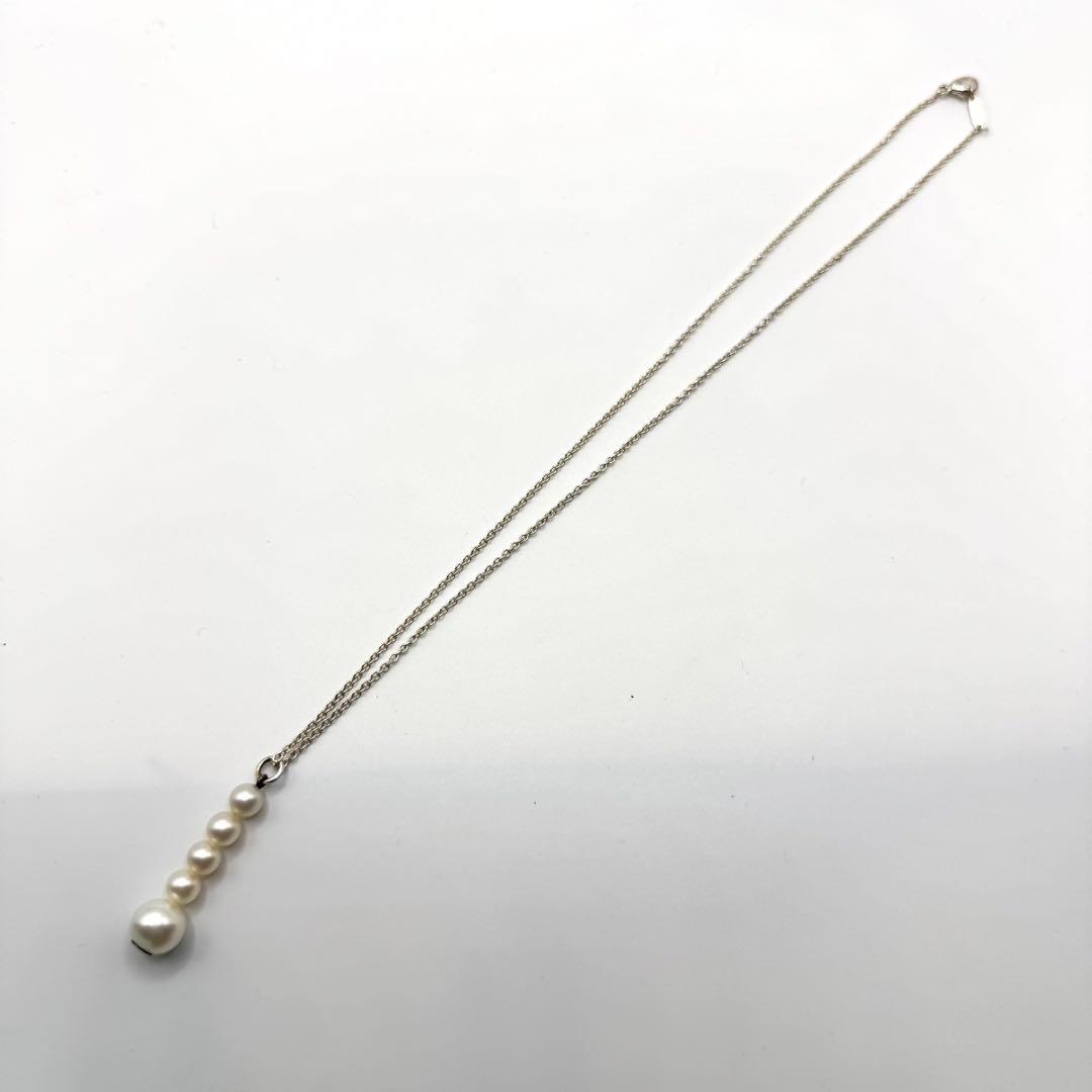Tiffany & Co Necklace Pearl 5strands Silver 925 Sterling Silver