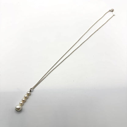 Tiffany & Co Necklace Pearl 5strands Silver 925 Sterling Silver