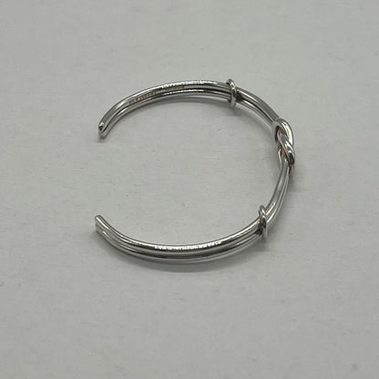 Tiffany & Co Center Knot Cuff Bangle Silver Bracelet — view 3