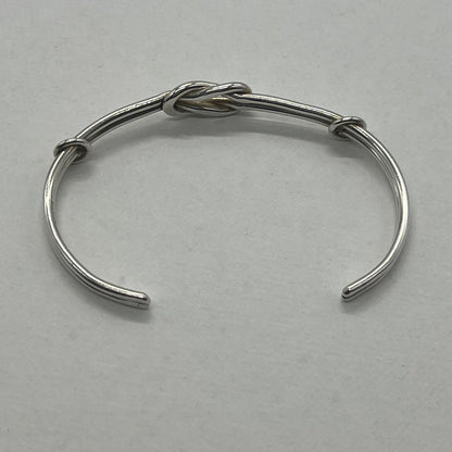 Tiffany & Co Center Knot Cuff Bangle Silver Bracelet — view 5
