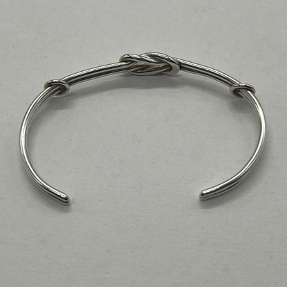 Tiffany & Co Center Knot Cuff Bangle Silver Bracelet — view 6