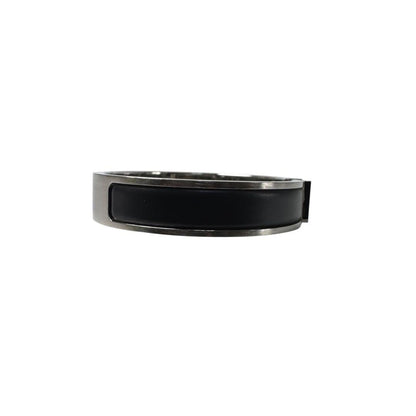 Hermes Click Bracelet Black Silver Large — view 5