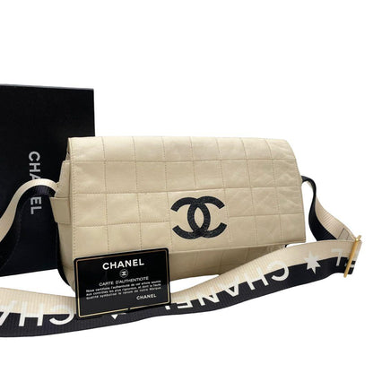 Chanel Lambskin Choco Bar Sports Line Shoulder