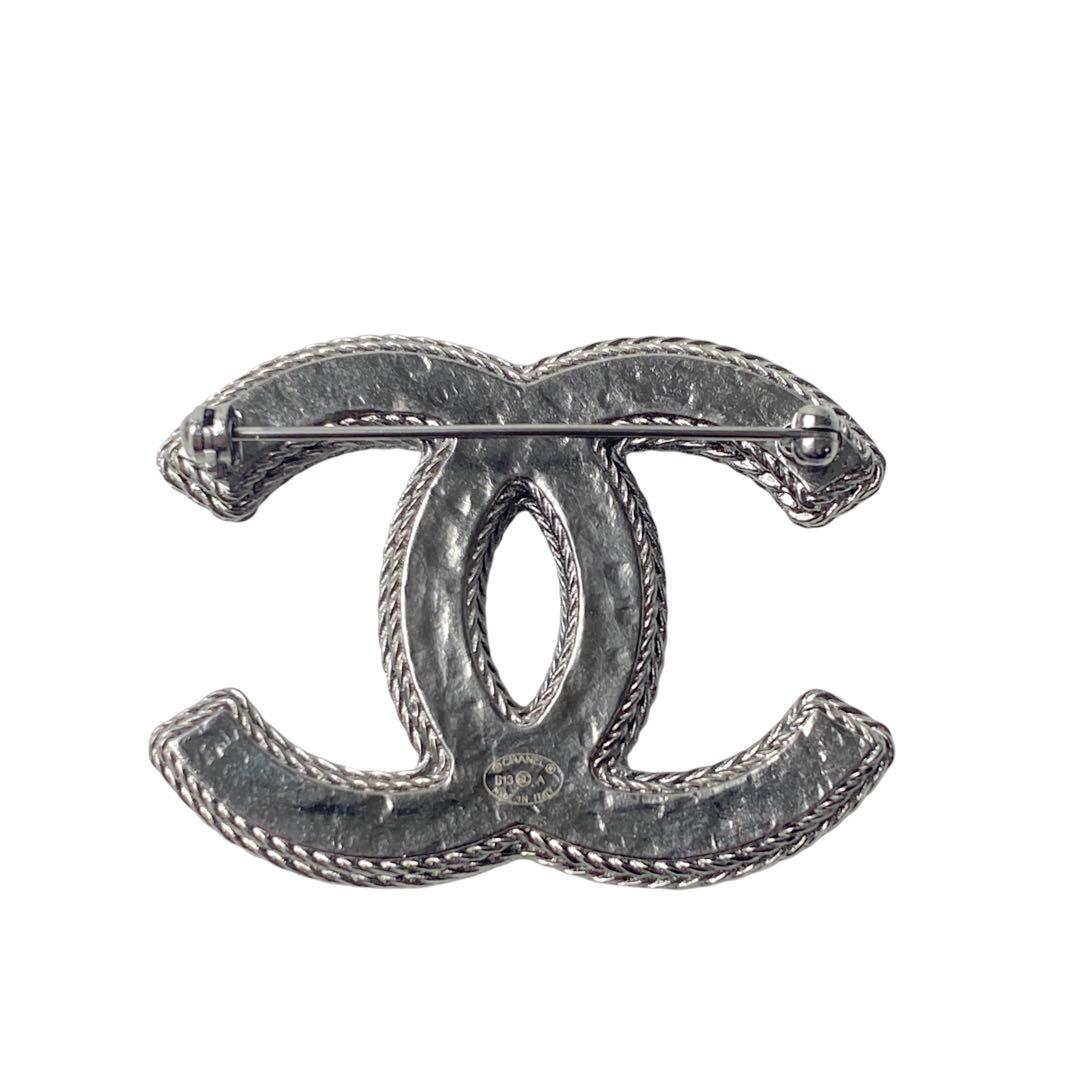 Chanel CC Logo Tweet Brooch