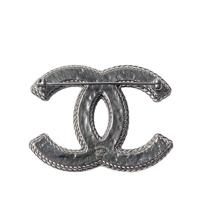 Chanel CC Logo Tweet Brooch