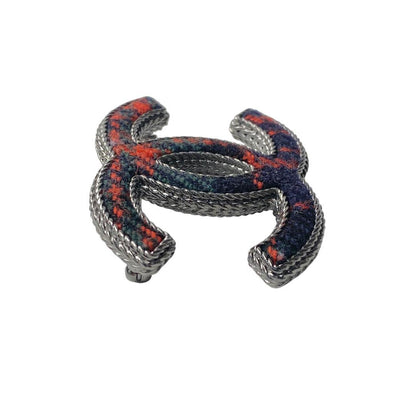 Chanel CC Logo Tweet Brooch