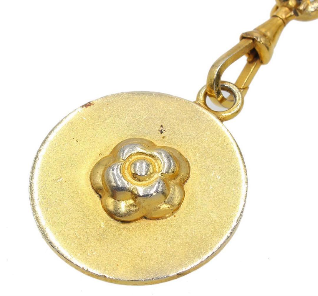 Chanel Camellia Motif Leather Chain Belt