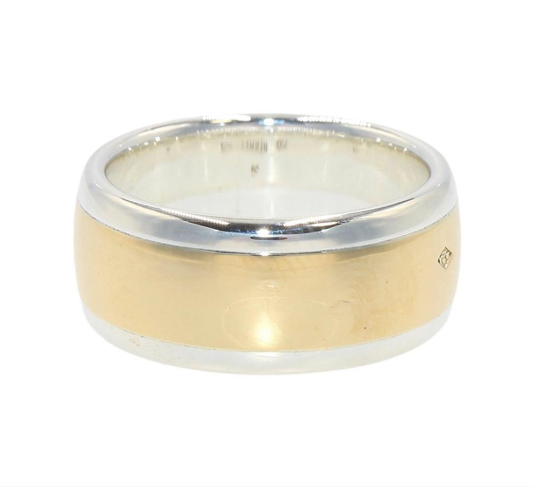 Hermes 49 18k Yellow Gold Logo Ring — view 5