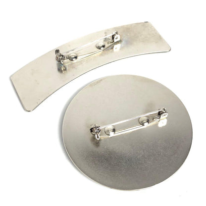 Celine Badges Set Of 2 Triomphe Logo Pin Badges Brooch