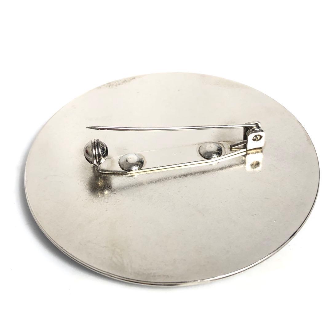 Celine Badges Set Of 2 Triomphe Logo Pin Badges Brooch