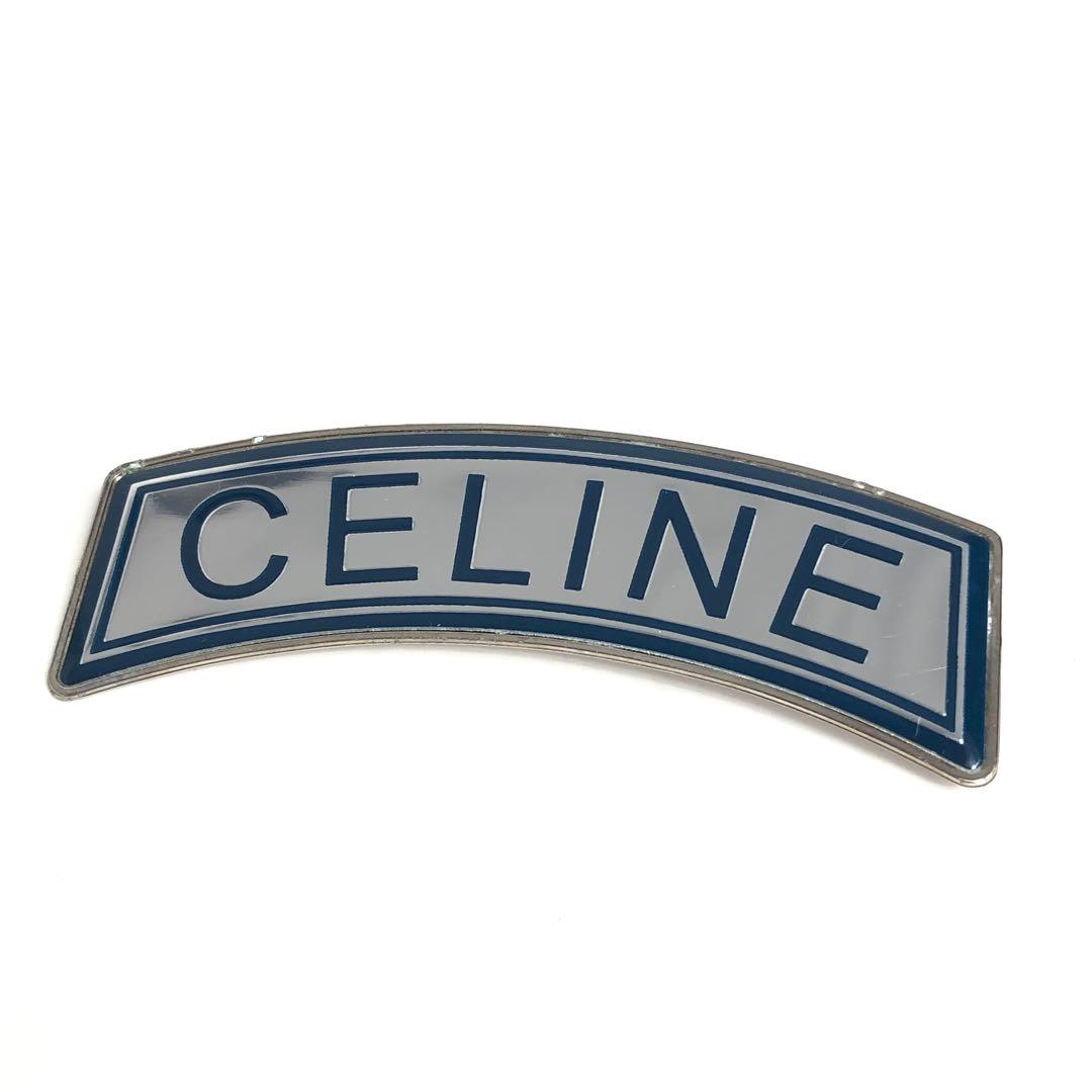 Celine Badges Set Of 2 Triomphe Logo Pin Badges Brooch