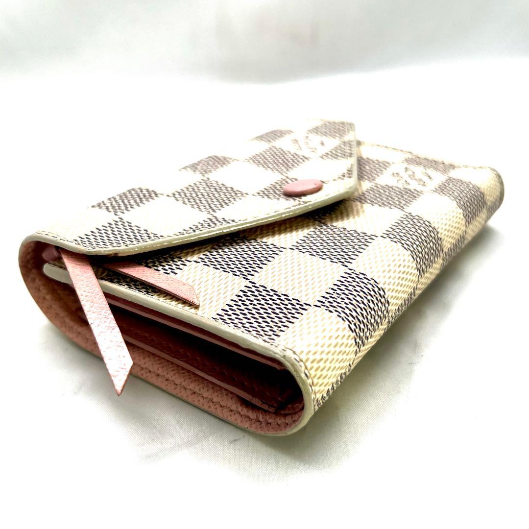 Louis Vuitton Damier Azur Portefeuille Victorine Rosevalerine Wallet