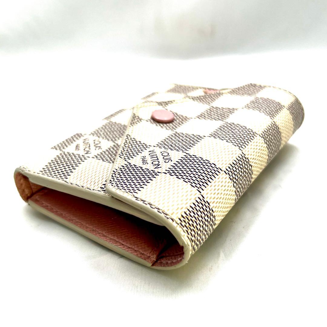 Louis Vuitton Damier Azur Portefeuille Victorine Rosevalerine Wallet