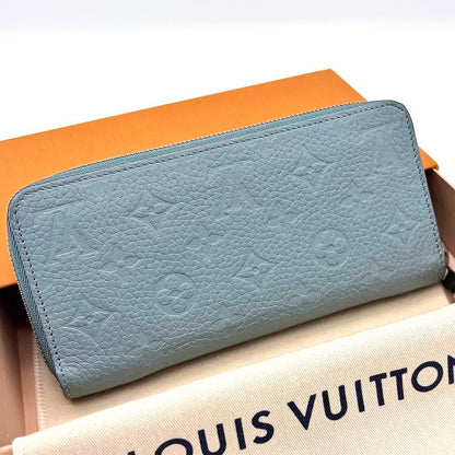 Louis Vuitton Taurillon Monogram Zippy Horizontal Misty Lake Wallet — view 2