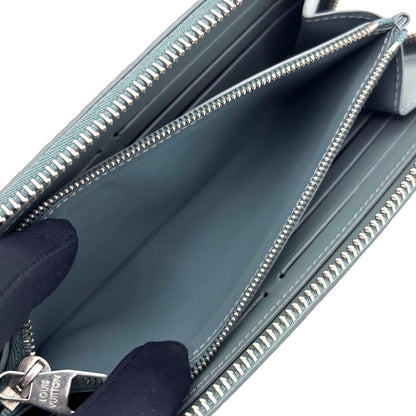Louis Vuitton Taurillon Monogram Zippy Horizontal Misty Lake Wallet — view 4