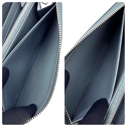Louis Vuitton Taurillon Monogram Zippy Horizontal Misty Lake Wallet — view 5