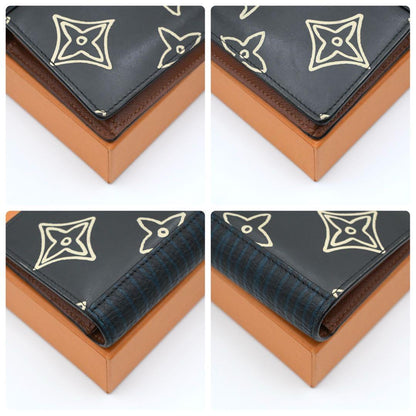 Louis Vuitton Monogram Portefeuille Brazza Patchwork Wallet — view 7