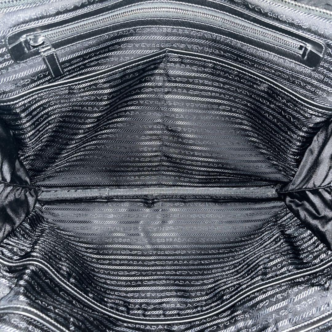 Prada 2way Business Bag Triangle Logo Shoulder Bag Nylon Leather