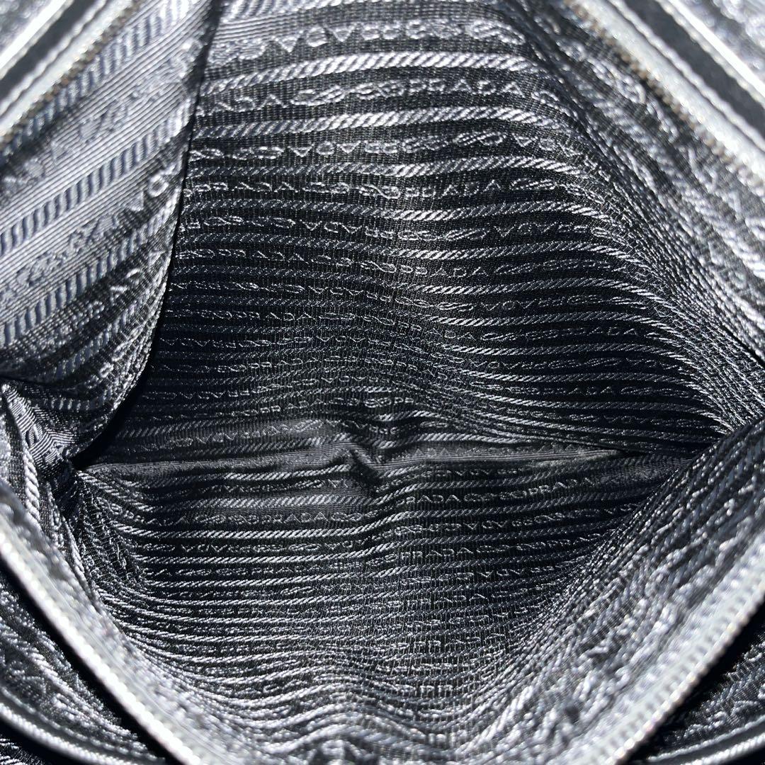 Prada 2way Business Bag Triangle Logo Shoulder Bag Nylon Leather