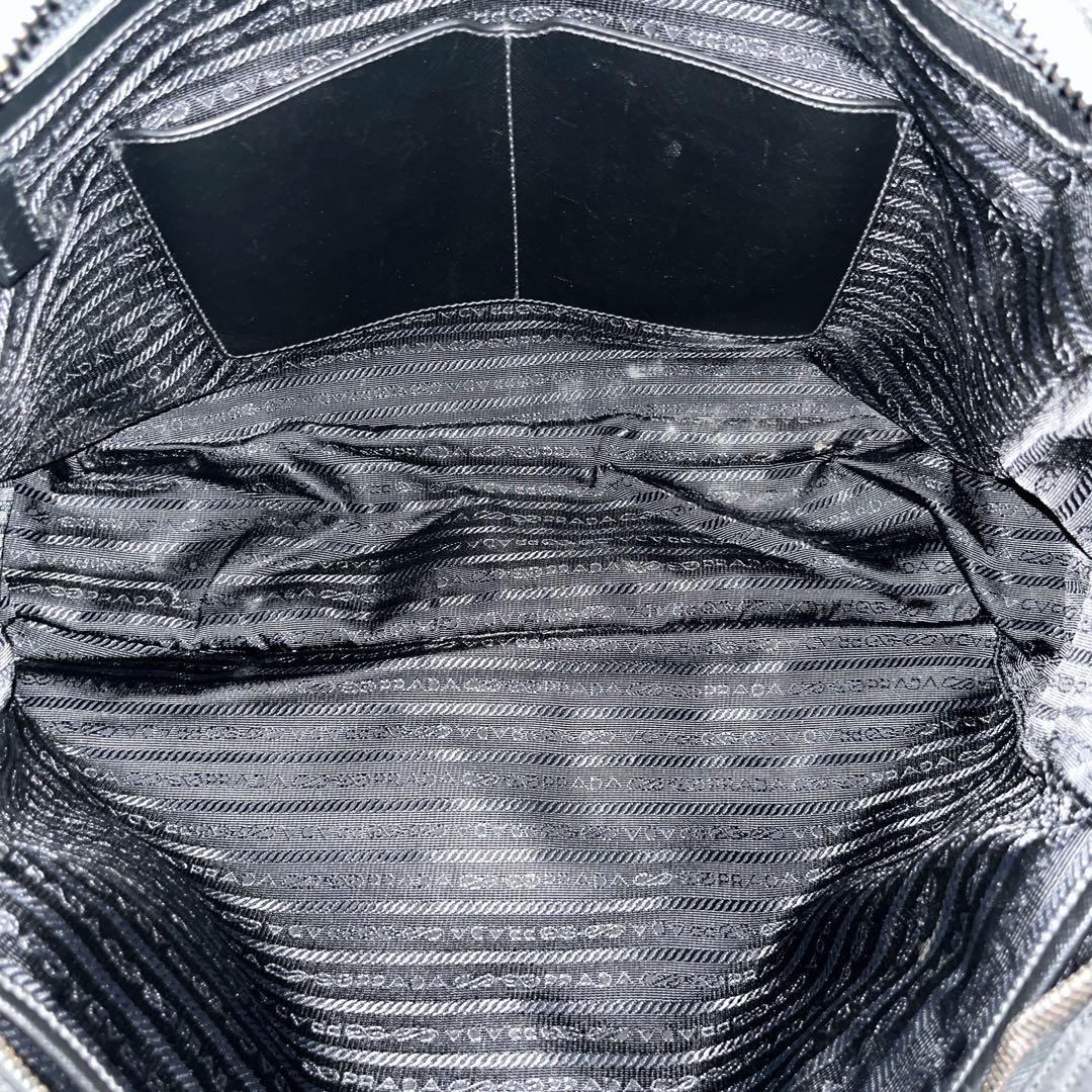 Prada 2way Business Bag Triangle Logo Shoulder Bag Nylon Leather