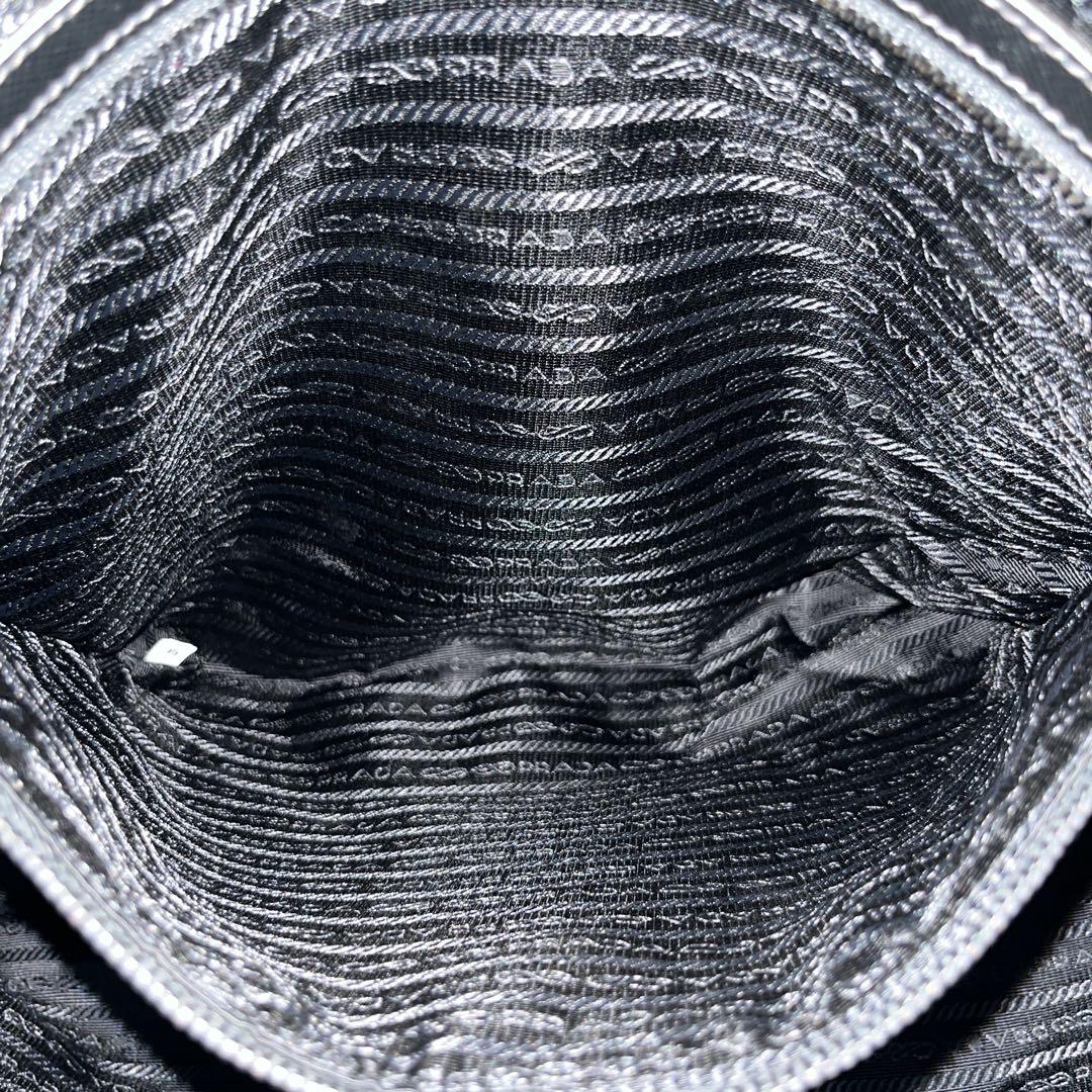 Prada 2way Business Bag Triangle Logo Shoulder Bag Nylon Leather