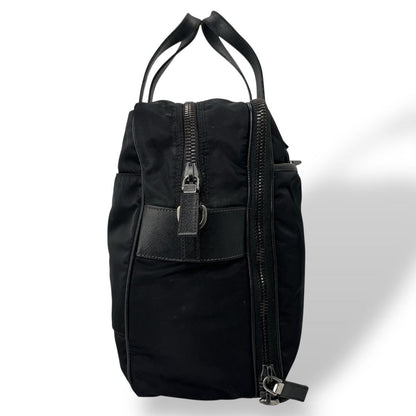 Prada 2way Business Bag Triangle Logo Shoulder Bag Nylon Leather