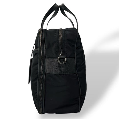 Prada 2way Business Bag Triangle Logo Shoulder Bag Nylon Leather