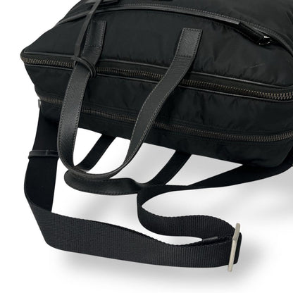 Prada 2way Business Bag Triangle Logo Shoulder Bag Nylon Leather