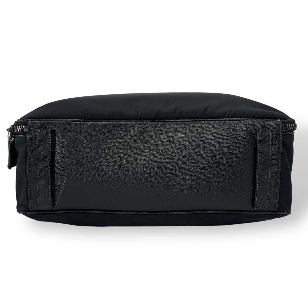 Prada 2way Business Bag Triangle Logo Shoulder Bag Nylon Leather