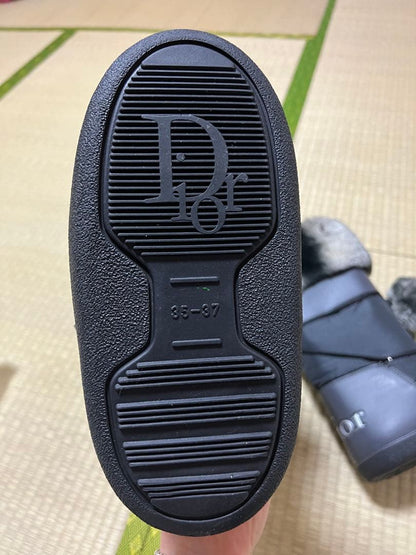 Dior Shearling Boots Black — view 2