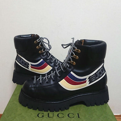 Gucci Sylvie Ankle Boots Mountain Boots 7