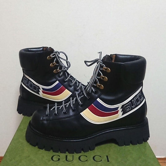 Gucci Sylvie Ankle Boots Mountain Boots 7