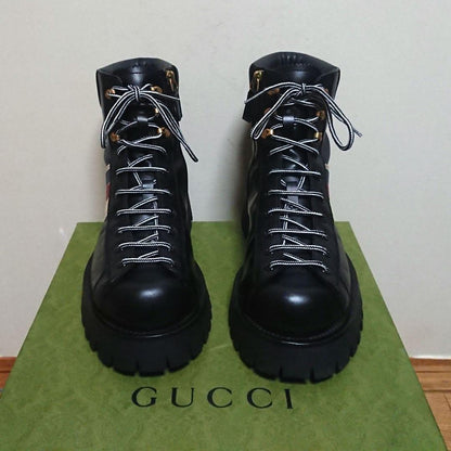 Gucci Sylvie Ankle Boots Mountain Boots 7
