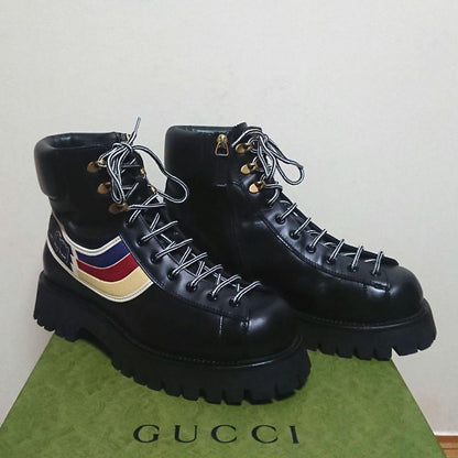 Gucci Sylvie Ankle Boots Mountain Boots 7