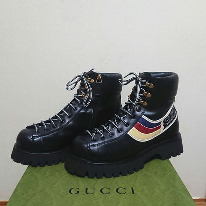 Gucci Sylvie Ankle Boots Mountain Boots 7