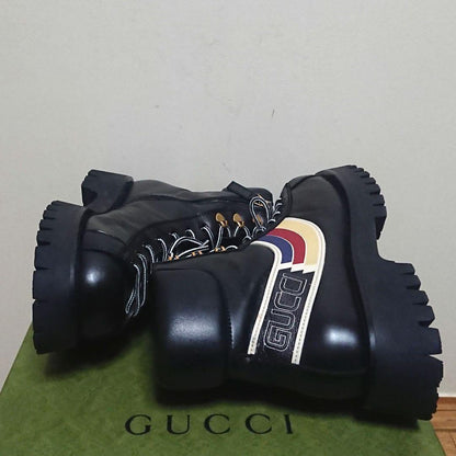 Gucci Sylvie Ankle Boots Mountain Boots 7